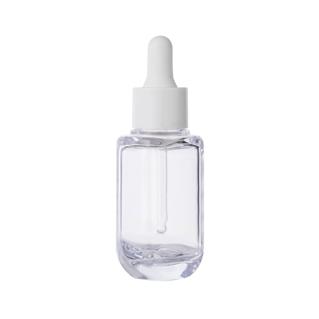 30ml PET Square Transparent Dropper Bottle PET Cosmetic Bottles