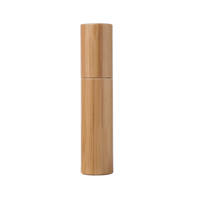 5ml Bamboo Cosmetic Bottle Wholesale Glass Bottle With Aluminium Spray Pump High Quality Bamboo Cosmetic Packaging