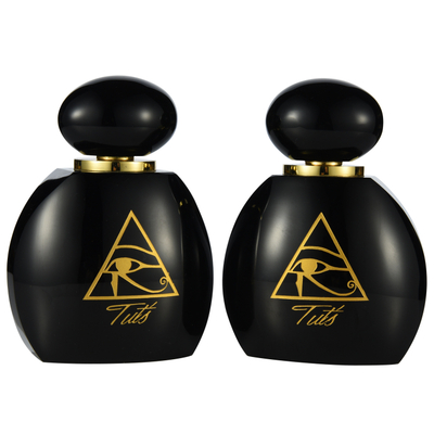 12ml Glass Crystal Perfume Bottle High Quality Black Oud Oil Bottle For Perfume 