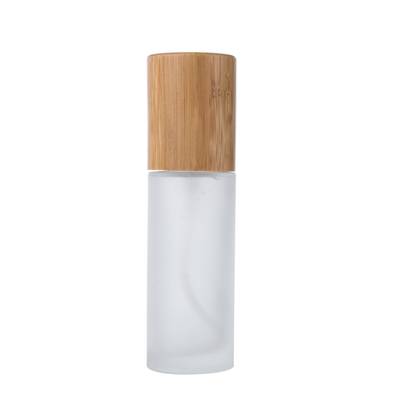  30ml 50ml 100ml 120ml Bamboo Cosmetic Glass Spray Bottle Wholesale Glass Bottle With Bamboo Sprayer 