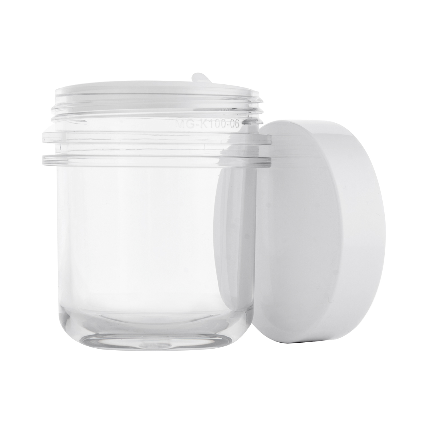 50g 100g Clear Plastic PET Jar For Skin Care
