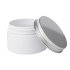 80g 100g 120g 140g 180g 190g 200g White Plastic PET Jar With Aluminium Lid