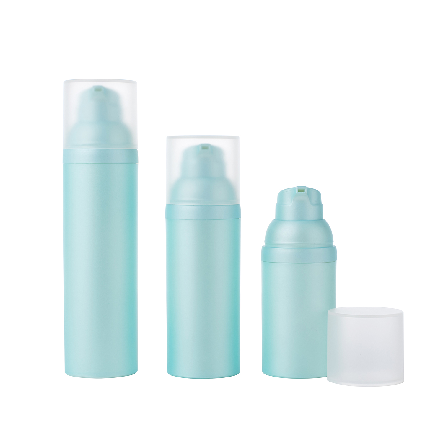 15ml 30ml 50ml Cosmetic Blue Ocean Bound Plastic Airless Pump Bottle