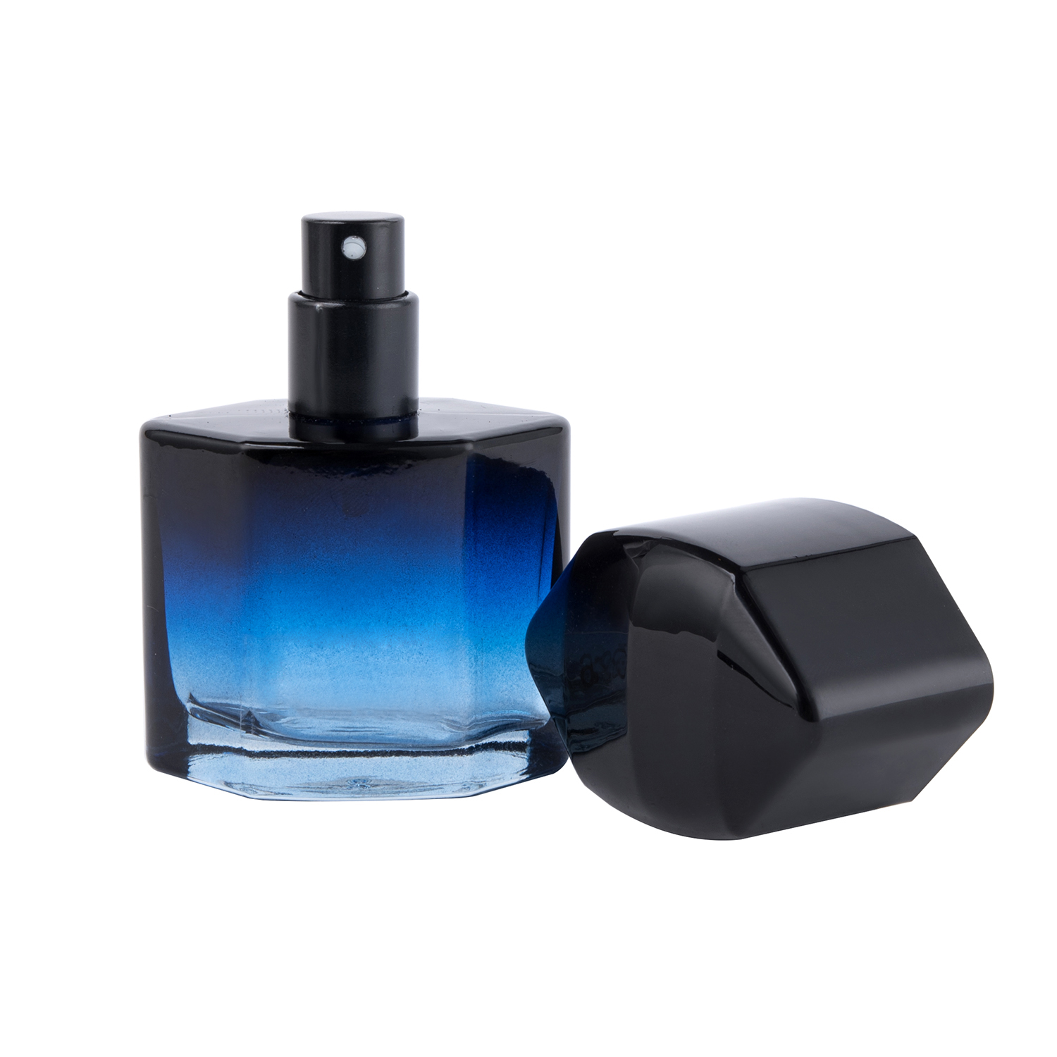25ml Gradient Colour Glass Perfume Bottle with Spray Pump Empty Glass Bottle