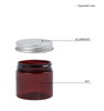 15g 30g 50g 100g Amber PET Jar with Aluminum Lid