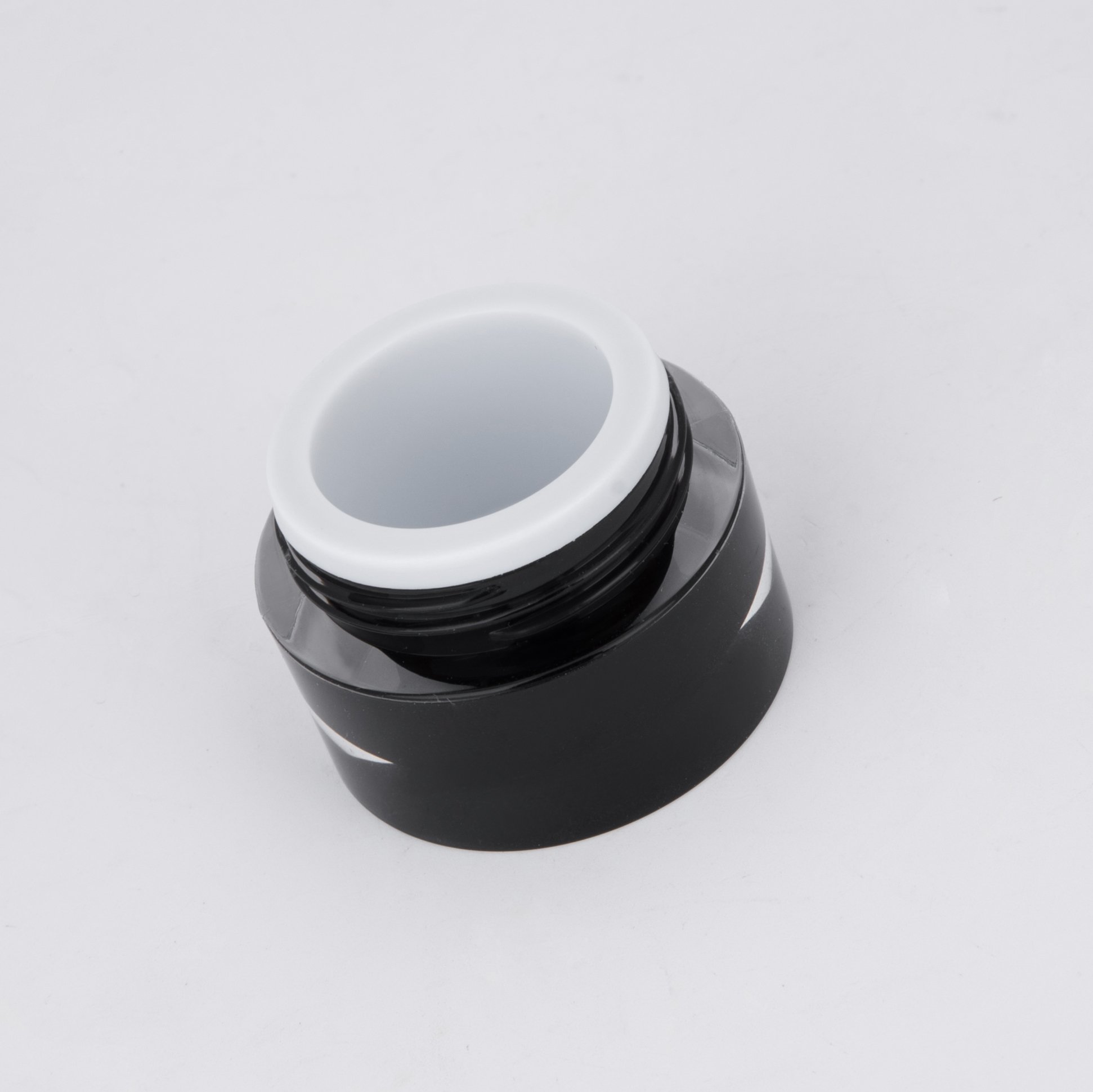 Black Plastic Jars with Dotted Metal Aluminum Screw Lid