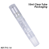 10ml lip balm clear tube packaging