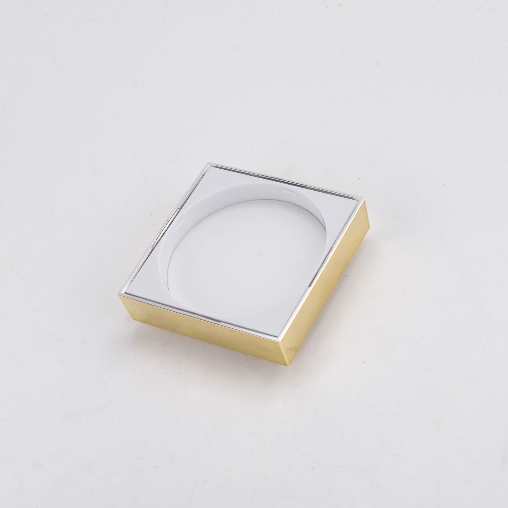 50g Gold Cap Transparent Body Square Cosmetic Cream Jar