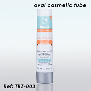50g Silver Cosmetic Oval Tube
