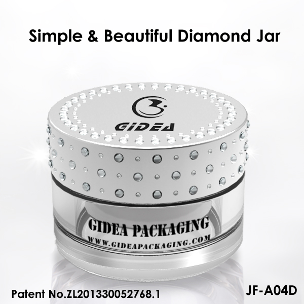 100g Luxury Diamond Cap Acrylic Cosmetic Cream Jar