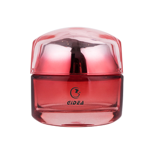 55g Red Makeup Glass Comestic Colored Jar