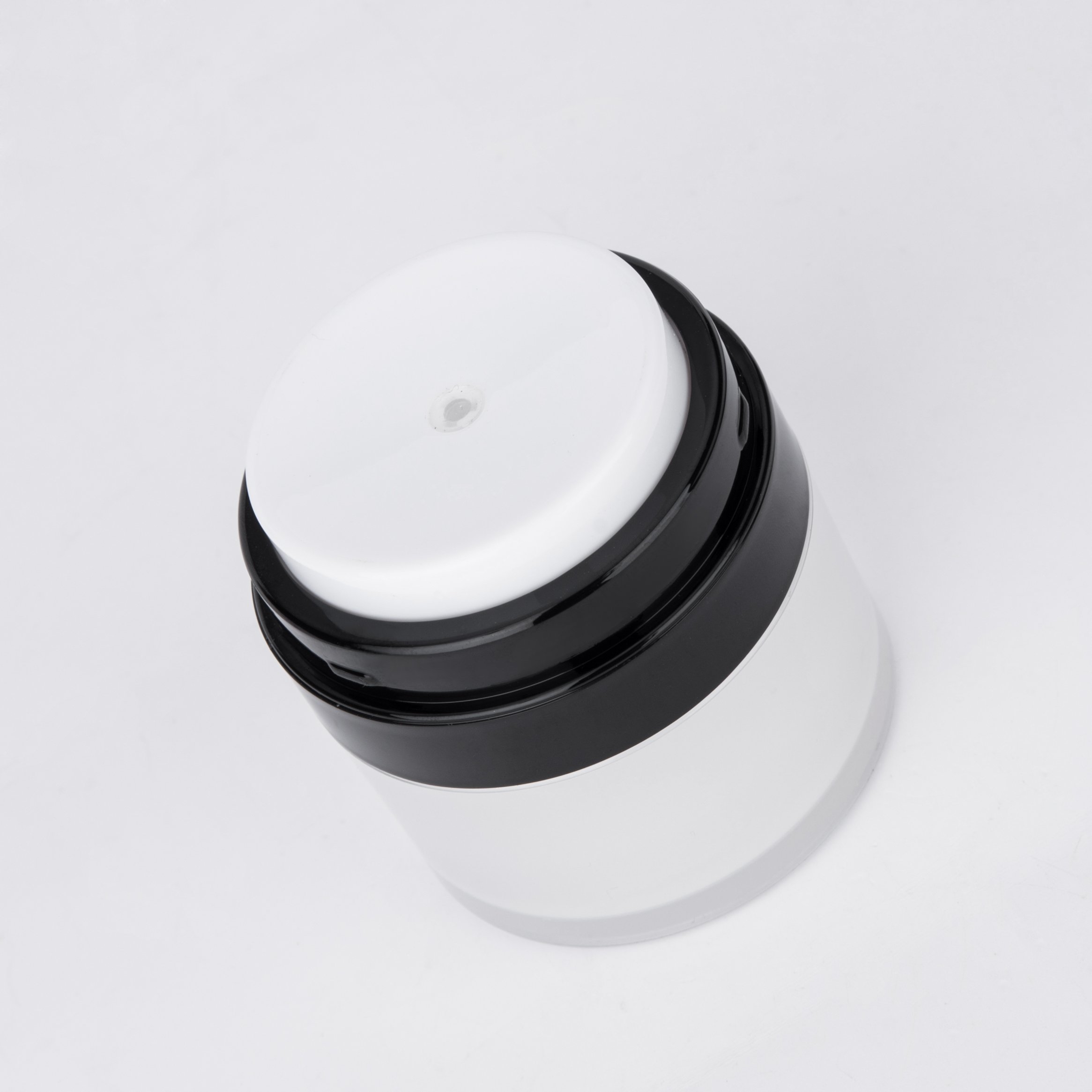 15ml 30ml White Acrylic Airless Jar with Flip Cap