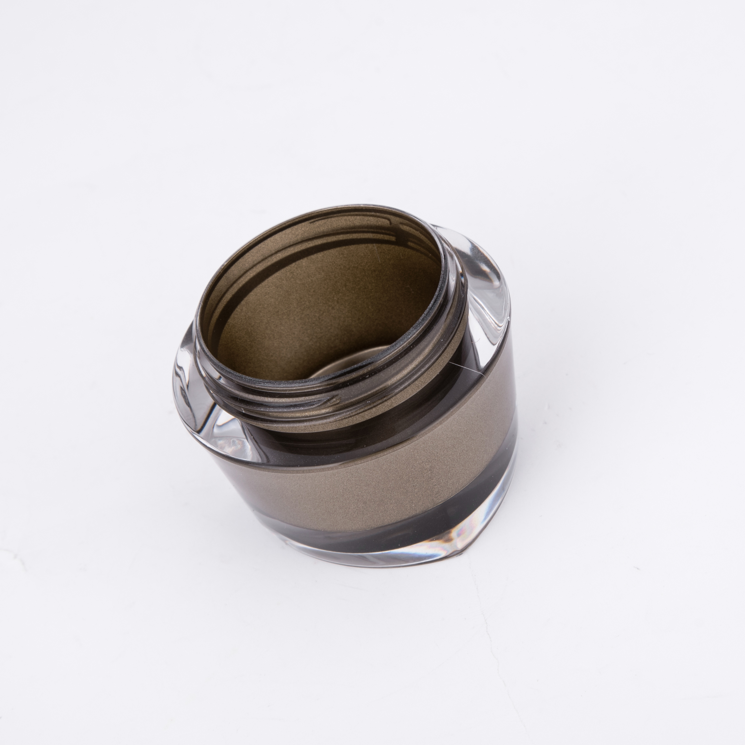 15g 50g Trianglular Empty Plastic Cream Jar with Round Cap